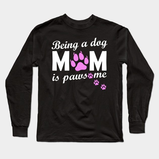 Dog mom Long Sleeve T-Shirt by GeoCreate